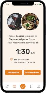 iPhone app
            delivery screen